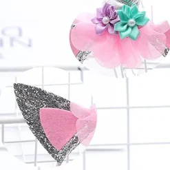 Enhjørninge-pandebånd med blomster Halloween hat Maskeradefilt Hea