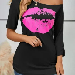 80'er 90'er Outfit Kvinder, T-shirt, Benvarmere, Pandebånd, Øreringe, Halskæde, Net Handsker, 80'er 90'er Kostume Tema Fest Tilbehør Tøj Neon Fest Carni Black XXL | Fyndiq