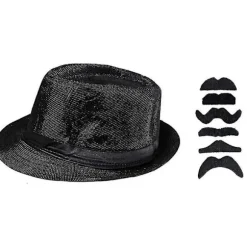 1920'er Herre Gatsby Gangster Kostume Tilbehør Sæt Gammel Mand Kostume Bedstefar Tilbehør Sæt Med Panama Hat Seler Butterfly