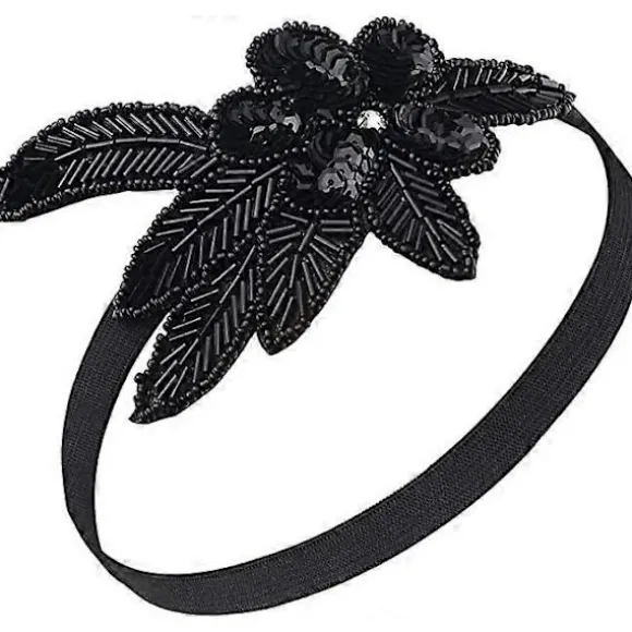 1920'er pandebånd fjer Flapper pandebånd 20'er stil hårbånd Gatsby tilbehør