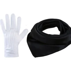 1950'er sæt Chiffon tørklæde til Cat Eye Shape briller Bandana Tie Hea