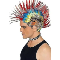 80'er Street Punk Paryk, Mohawk, Multifarvet