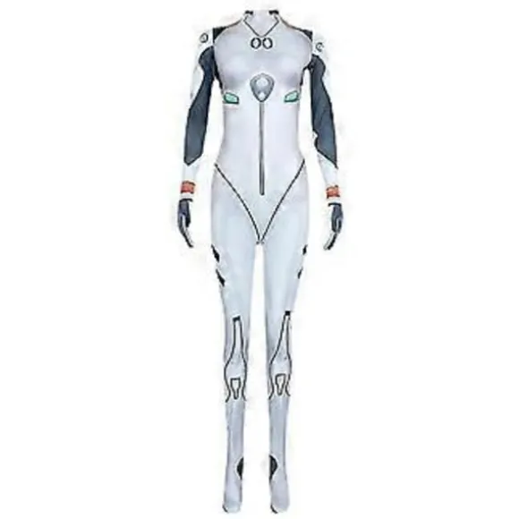 Evangelion Anime Ayanami Rei Cosplay Kostume Dame Battle Suit Bodysuit Jumpsuit Halloween Fest Udklædning -NMAOV( L)