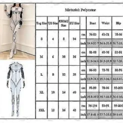 Evangelion Anime Ayanami Rei Cosplay Kostume Dame Battle Suit Bodysuit Jumpsuit Halloween Fest Udklædning -NMAOV( L)