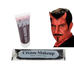 Face makeup devil kit för halloween makeup horn förklädnad