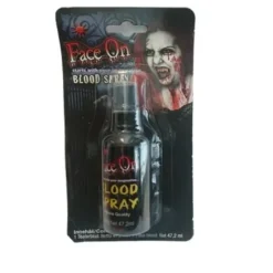 Face On Blodspray Fake Blod Halloween Maskersmink Red one size