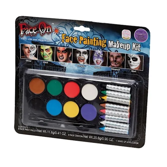 FaceOn Ansiktsfärg Sminkset Halloweensmink Multicolor one size