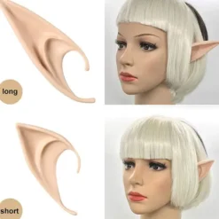 Fairy Pixie Elverører - Cosplay Bløde Spidse Ører Elver Maskerade Vampyr Fe Ører Makeup Kostume Tilbehør