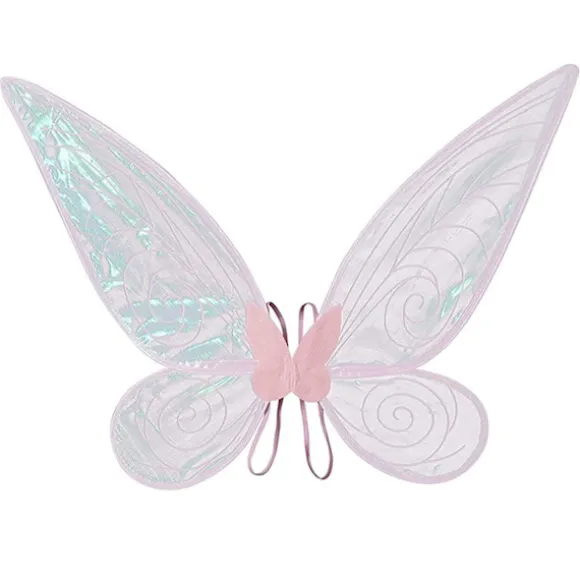 Fairy Wings For Adult Dress Up Mousserende Sheer Wings Halloween Fairy Costume Englevinger Til Børn Piger Kvinder Pink