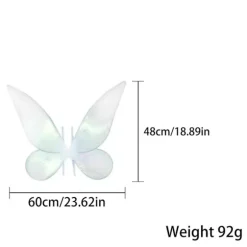 Fairy Wings For Adult Dress Up Mousserende Sheer Wings Halloween Fairy Costume Englevinger Til Børn Piger Kvinder Pink