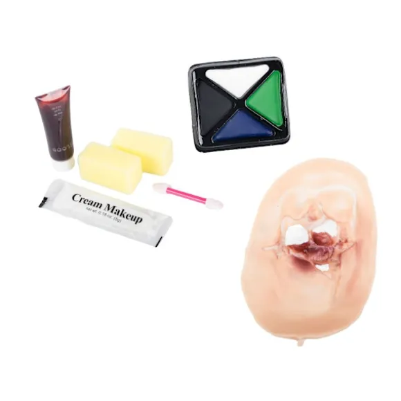 Fake sår makeup för halloween att måla ärr sår makeup hud