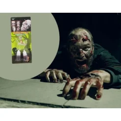 Fake sår makeup kit halloween makeup kit med blod fast i penna