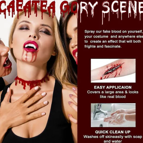 Falsk Blod Flydende Flaske Scene Spøg Teater Vampyrer Cosplay Rekvisitter Halloween Fest Horror Rød 30/60/100/200/500ml 100ML