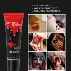 Falsk Blodspray til Halloween Vampyrblod Makeup, Anime Cosplay, Specialeffekt Makeup og Mere - Vegansk, Dyrevenlig