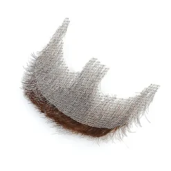 Falsk Skæg Realistisk 100% Ægte Menneskehår Fuld Håndbundet Gedeskæg Brun Til Mænd Makeup Underholdning/drama (hz06)