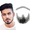 Falsk Skæg Realistisk 100% Ægte Menneskehår Fuld Håndbundet Gedeskæg Sort Til Mænd Makeup Underholdning/drama (hz03)