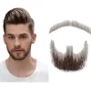 Falsk Skæg Realistisk 100% Menneskehår Fuld Håndbundet Bukkeskæg Brun Til Mænd Makeup Underholdning/drama (hz06)