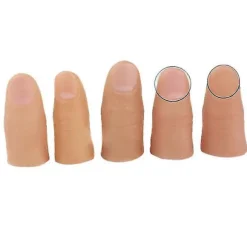 Falsk tommelfinger 5 stk. Finger Magic Trick Falsk Blød Tommelfingerspids Nærhed Scene Show Prop Spøg Legetøj S