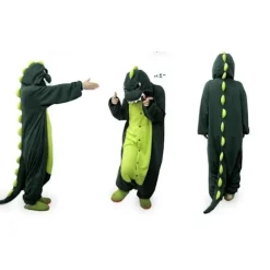 Fancy Cosplay-kostume Onesie-pyjamas Nattøj til voksne Dinosaur L S