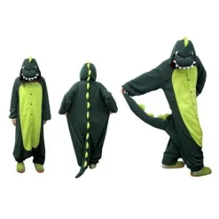 Fancy Cosplay-kostume Onesie-pyjamas Nattøj til voksne Dinosaur L S