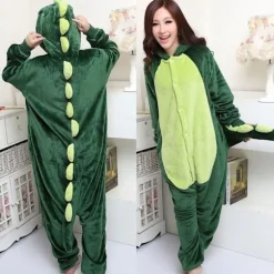 Fancy Cosplay-kostume Onesie-pyjamas Nattøj til voksne Dinosaur L S