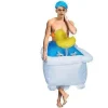 Fantastisk Cool Badekar Oppustelig Kostume kompatibel til Voksen Sjove Cosplay Kostumer Kvinder Mænd Fest Optræden Tøj Dragt