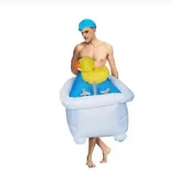 Fantastisk Cool Badekar Oppustelig Kostume kompatibel til Voksen Sjove Cosplay Kostumer Kvinder Mænd Fest Optræden Tøj Dragt