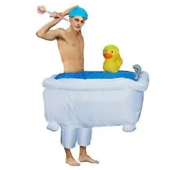 Fantastisk Cool Badekar Oppustelig Kostume kompatibel til Voksen Sjove Cosplay Kostumer Kvinder Mænd Fest Optræden Tøj Dragt