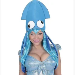 Farverig Fløjl Blæksprutte Hat Octopus Hat Danseforestilling Rekvisitter Under Havet Tillykke med Fødselsdagen Blækspruttehatte B