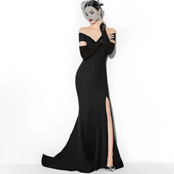 Fascinator - Lange Satin Opera Handsker Til Kvinder