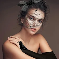 Fascinator - Lange Satin Opera Handsker Til Kvinder