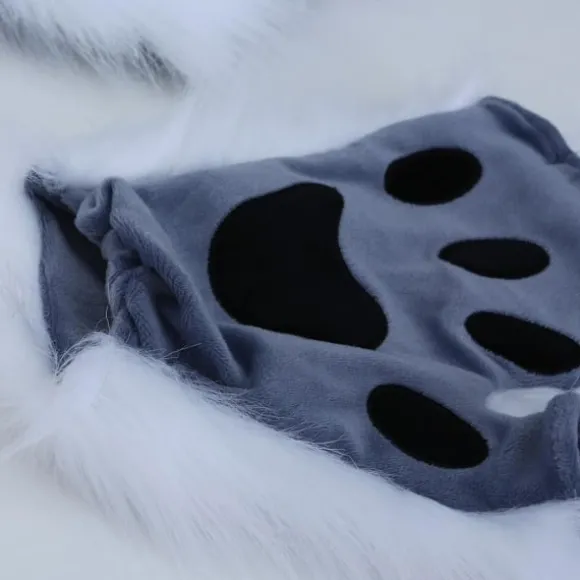 Faux Fur Cat Claw Gloves: Halloween & Christmas Cosplay Accessoarer
