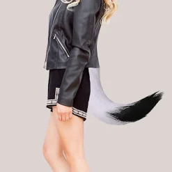 Faux Fur Kat Fox Ulv Pelsagtig Hale