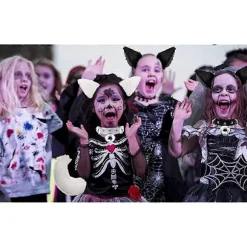 Faux Fur Katteører Hårklemme Furry Ulv Ræv Lang Hale Kostume Halloween Fest Hals Chocker Cosplay Sæt (Grå-Sort) (FMY)
