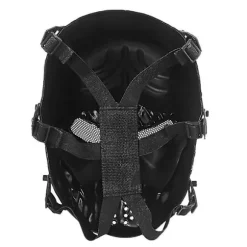 Feltudstyr Maske Sort Mand Fuld Ansigt Skalle Riddermasker