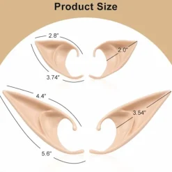 Fe-Øre - Renaissance Festdragt Kostume Makeup Kostume Tilbehør Elf Maskerade Vampyr Fe-Øre (2 Par)