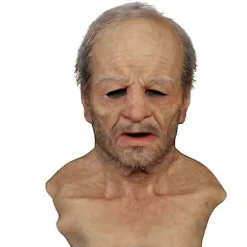 Ferie Halloween Sjov Maske Super Blød Bedstefar Voksen Maske Hovedbeklædning Cosplay Party Props