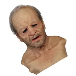 Ferie Halloween Sjov Maske Super Blød Bedstefar Voksen Maske Hovedbeklædning Cosplay Party Props