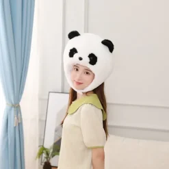 Feriehat Langhåret panda hovedbeklædning Fotorekvisitter Fotorekvisitter Vogn