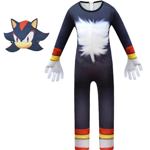 Fest Børn Anime Cosplay Sonic Kostume Kreativ Hovedbeklædning Sjovt Costume 150cm