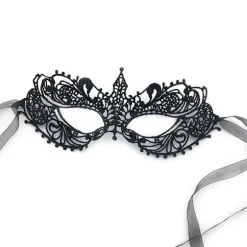 #Fest-blonde maske, blonde maske til maskerade (sort)#