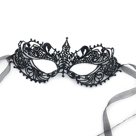 #Fest-blonde maske, blonde maske til maskerade (sort)#