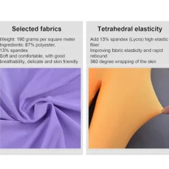 Festdragt Invisible Morph Suit Voksen Herre Dame Fuld Lilla Purple 170CM