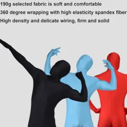 Festdragt Invisible Morph Suit Voksen Herre Dame Fuld hudfarve hudfarve.k hudfarve. skin color 170CM