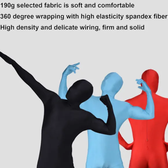 Festdragt Usynlig Morph Suit Voksen Herre Dame Fuld rose red 0 rose red rose red 190CM