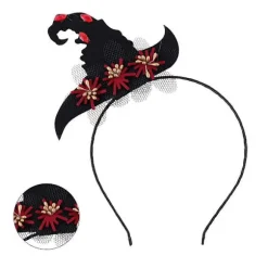 Festival Hårbånd Halloween Kostume Tilbehør 13x12cm Dekorativ Halloween Fest 1Pakke-lingling} Red 13x12cm