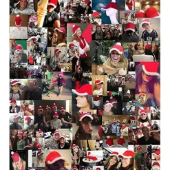 Festlig Julemandshue! Sjov Julemandshue med Justerbar Mode Baseball Cap