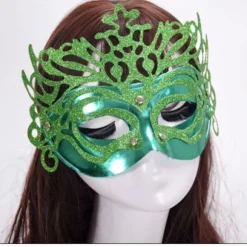 Festmaske Halloween Maske GRØN GRØN Green