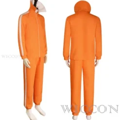 Film Vector Cosplay Kostume Orange Jakke Bukser Briller Kostumesæt Spongebob Paryk Halloween Maskerade Tøjsæt Fest Sæt XXL Costume wig glasses