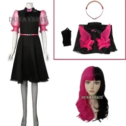 Filmmonster Cosplay Live Kjole Lang Pige Draculaura Cosplay Kostume Paryk Pink Kjole Halloween Kvinder Fancy Rollespil Outfit XXXL XXXL C1W1 XXXL C1W1 | Fyndiq